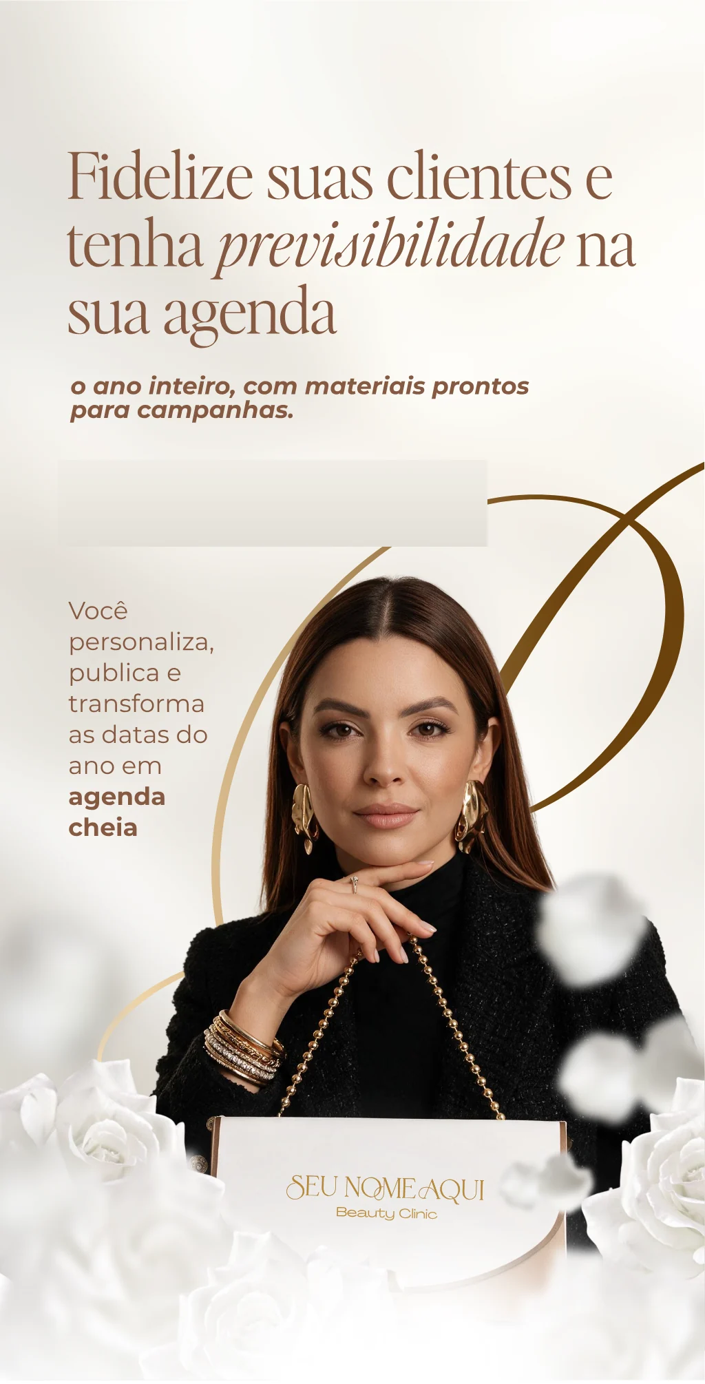 Fidelize suas clientes e tenha previsibilidade na sua agenda, o ano inteiro com materiais prontos